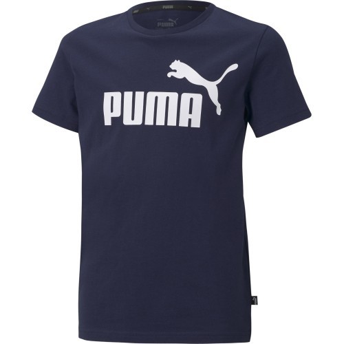 Puma Marškinėliai Paaugliams Ess Logo Tee Blue 586960 06