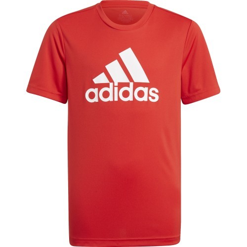 T-krekls Adidas Designed To Move Big Logo Tee Jr, sarkans