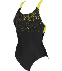 Vientisas moteriškas maudymosi kostiumėlis Arena W Lightning B Swim Pro, juodas
