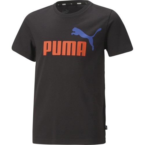 Puma Marškinėliai Paaugliams Ess+ 2 Col Logo Tee Black 586985 61