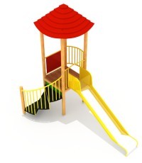 Medinė vaikų žaidimų aikštelė modelis 9-A