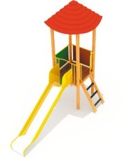 Medinė vaikų žaidimų aikštelė modelis 8-A