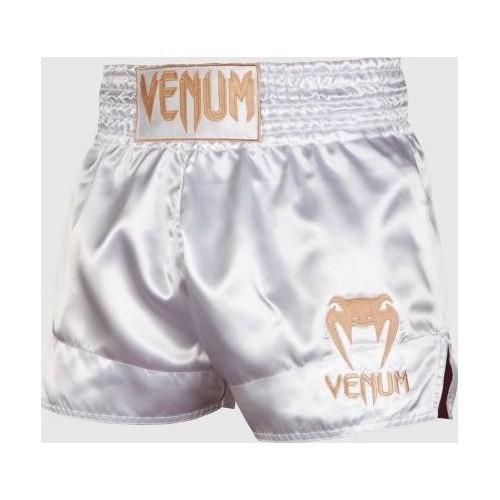 Muay Thai šorti Venum Classic - Balti/zelti