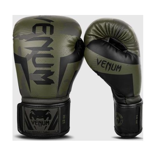 Боксерские перчатки Venum Elite - зеленые