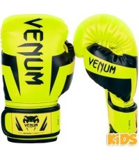 "Venum Elite" bokso pirštinės vaikams - Exclusive - Fluo yellow
