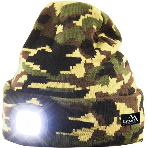 Cepure ar LED lukturīti Cattara Army