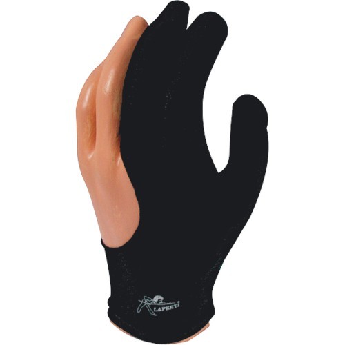 Перчатки для бильярда Laperti черные S