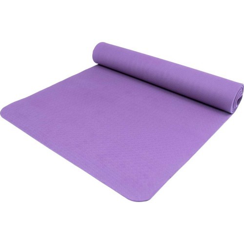 Коврик для йоги Yate TPE, фиолетовый, 195x61x0,6 см
