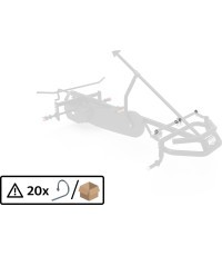 XL Frame - Steering rod secure spring (20x)