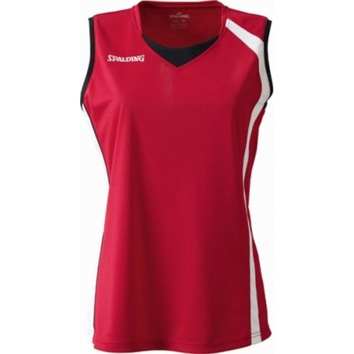 Женская баскетбольная футболка Spalding 4Her - размер M (красный)