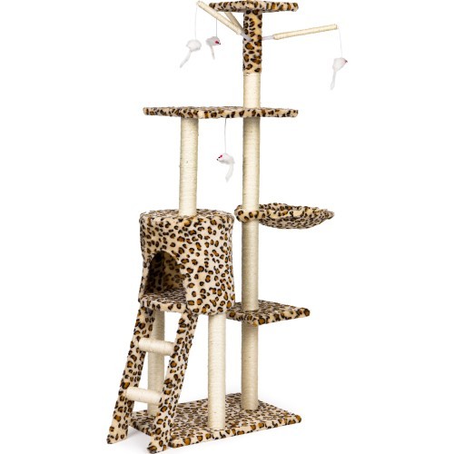 Когтеточка для кошек кошачий домик дерево наполнитель 138см xl Пантерка