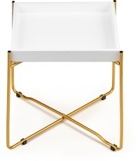 Skandinaviško stiliaus kavos staliukas su auksinėmis metalinėmis kojomis ModernHOME 