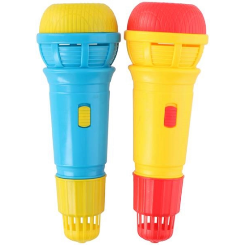 Microphone Eddy Toys, 8.2x8.2x24cm - Blue-Yellow