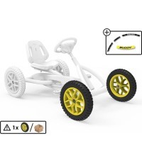 Wheel 10-spoke yellow 12.5x2.25-8 all terrain, (Cross)