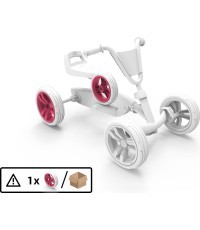 Wheel 9x2 - Pink/White Rear