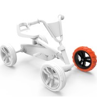 Wheel 9x2 Cross - Black/Orange Front Left
