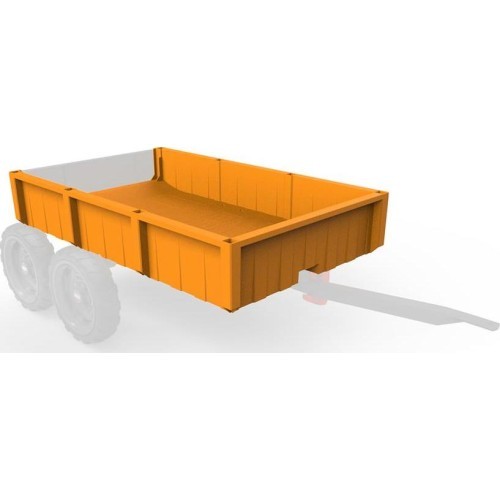 Большой прицеп - контейнер, оранжевый