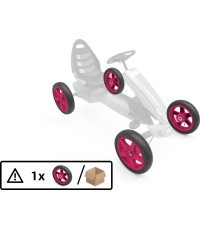 Wheel pink 12.5x2.5-9 slick