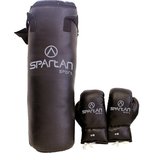 Боксерский набор Spartan - 8-килограммовый боксерский мешок + перчатки