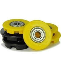 Buddy - Wheel cover 12mm yellow (4x) + black (2x)