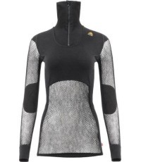 Moteriškas džemperis su užtrauktuku Aclima WN Polo, juodas, dydis XS - 123