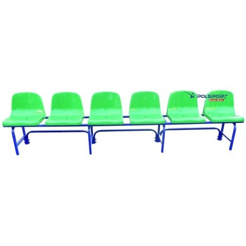 Competition Bench Polsport, With 6 Bucket Seats