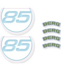 BERG GO² Retro Green - Sticker set