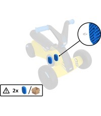 BERG GO² SparX Yellow - Pedal (2x)