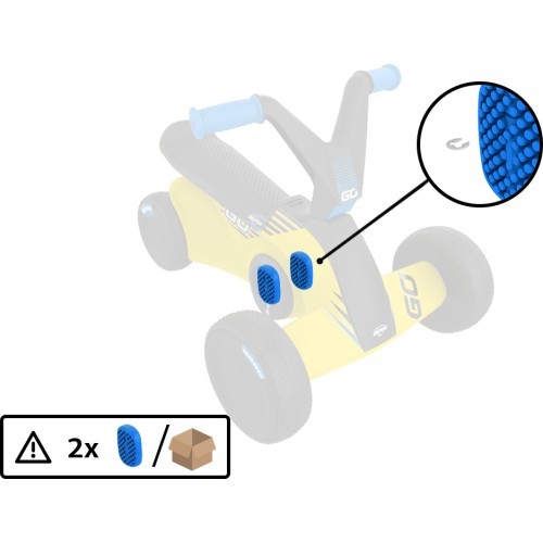 BERG GO² SparX Yellow - педаль (2x)