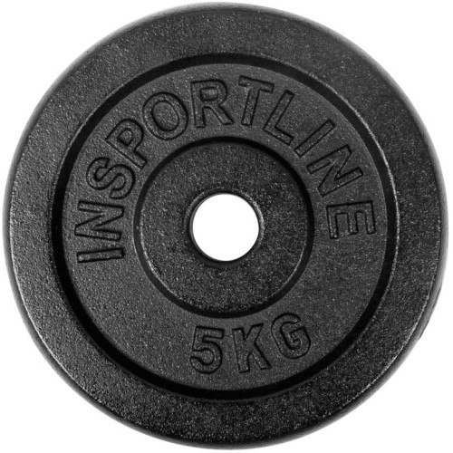 Стальная весовая плита inSPORTline Blacksteel 5 кг