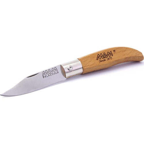Складной нож с брелоком и ножнами MAM Iberica 2001, самшит, 4,5 см