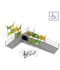 Daugiafunkcis įrenginys neįgaliųjų vežimėliams su muzikinėmis plokštėmis Inter-Play KAJO 2
