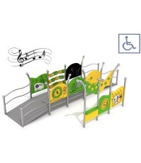 Daugiafunkcis įrenginys neįgaliųjų vežimėliams su muzikinėmis plokštėmis Inter-Play KAJO 1
