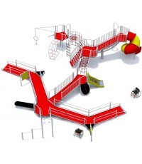 Žaidimų aikštelė, pritaikyta neįgaliųjų vežimėliams Inter-Play Dragon