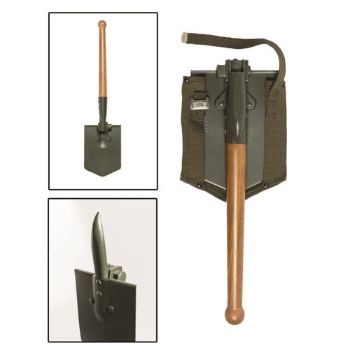 GERMAN FOLDING SHOVEL WITH POUCH