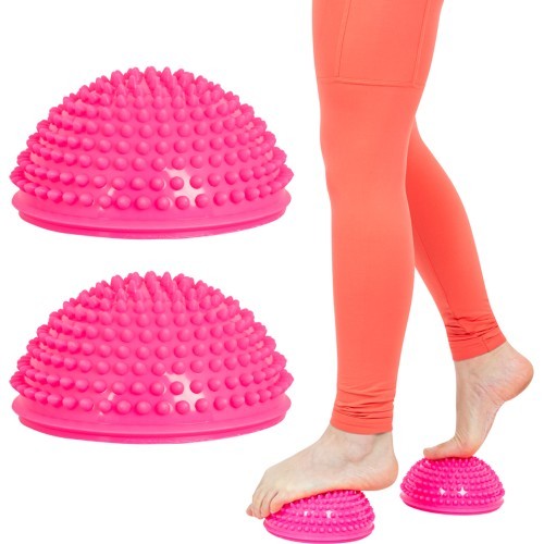 Балансировочный и массажный коврик для ног inSPORTline Uossia - Pink