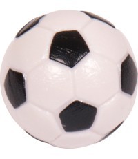 Išraižytas futbolo kamuoliukas Buffalo, juodas-baltas, 32mm