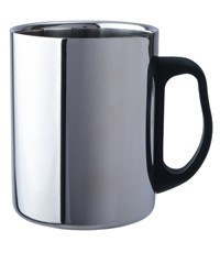 Nerūdijančio plieno puodelis BasicNature Thermomug, 0.4L