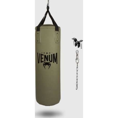 Боксерский мешок Venum Origins - хаки/черный (с креплениями)