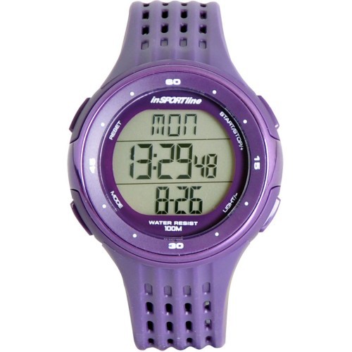 Спортивные часы + датчик сердечного ритма с ремешком inSPORTline Diverz - Purple