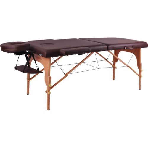 Mobilais koka masāžas galds 2 gab inSPORTline Taisage - Brown