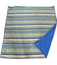 Pledas piknikams Cattara Spring – mėlynas-dryžuotas 150 x 150 cm