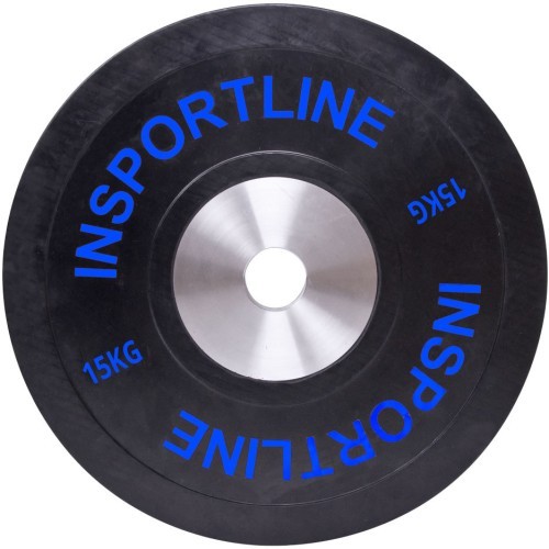 Резиновая весовая плита inSPORTline Bumper Plate 15 кг