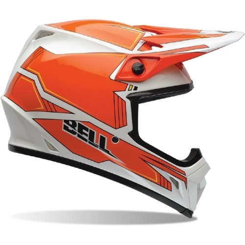 Motokrosa ķivere BELL MX-9 - Orange-White