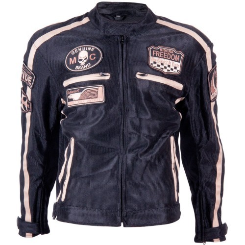 Летняя мото куртка с защитой Bos 6488 Black - Black