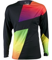 Motokroso marškinėliai W-TEC NF-5100 Junior - Juodos spektras