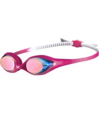 Plaukimo akiniai Arena Spider Mirror Jr, rožiniai
