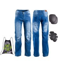Vyriški moto džinsai su apsaugomis W-TEC Davosh - Mėlyna