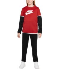 Nike Sportinis Kostiumas Paaugliams K Nsw Poly Futura Black Red DM8084 657