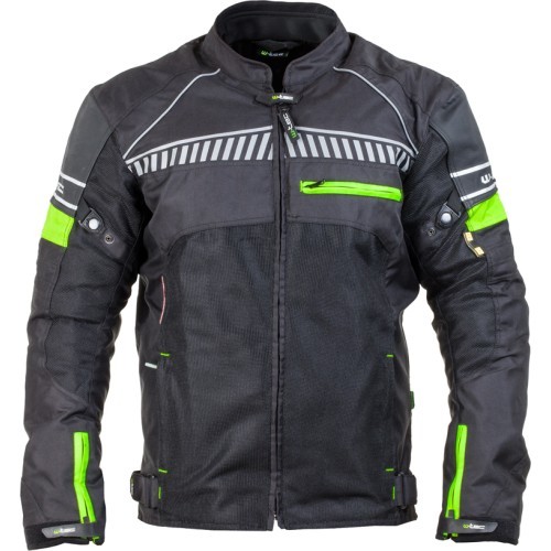 Мужская мото куртка W-TEC Melts NF-2301 - Neon Green-Black